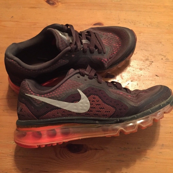 Nike Shoes - Nike Air Max 2014 Volt Orange Running Shoes